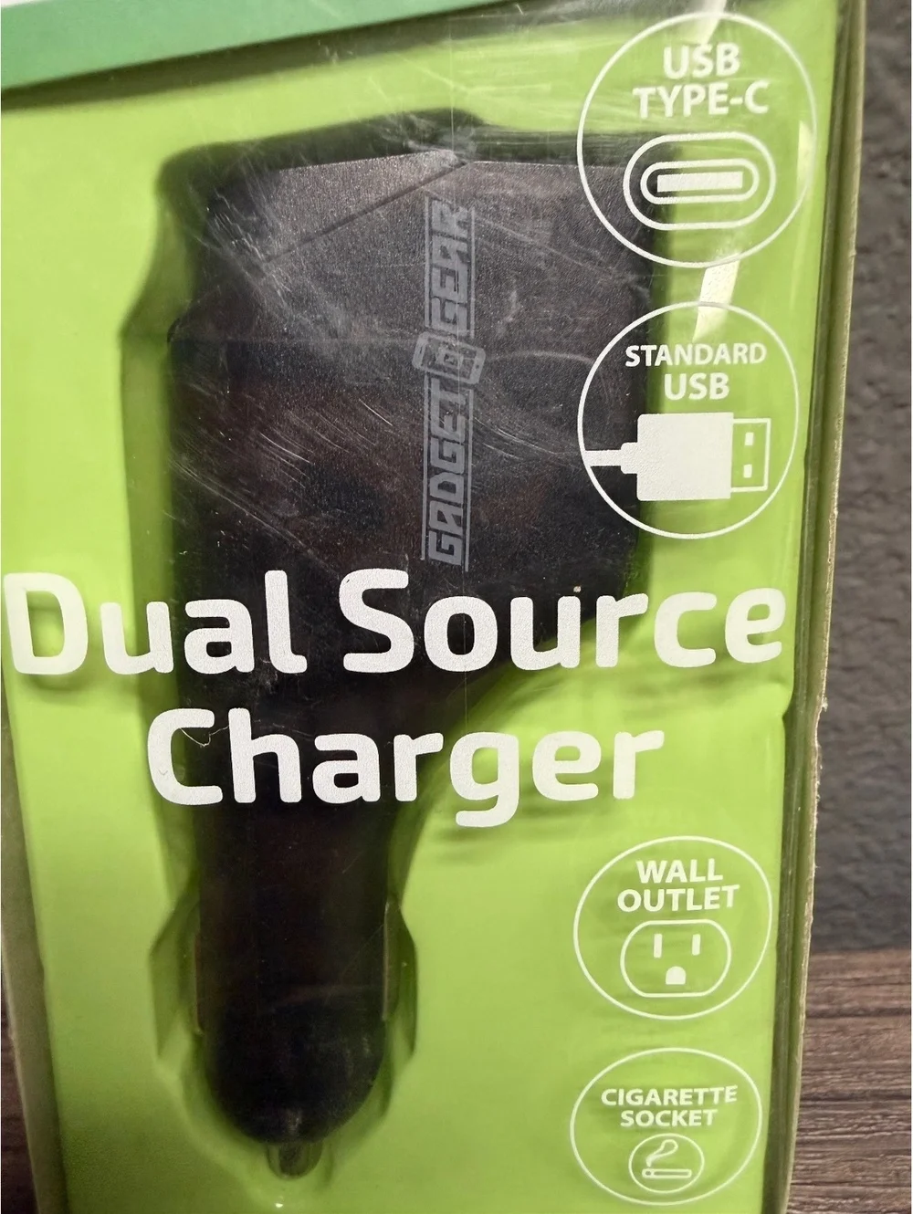 Gadget To Gear 2in1 Dual Source Charger 3.1A Rapid Wall Block Car Adapter New